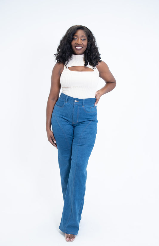 Power Walk Wide Leg Jeans