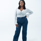 Power Walk Wide Leg Jeans