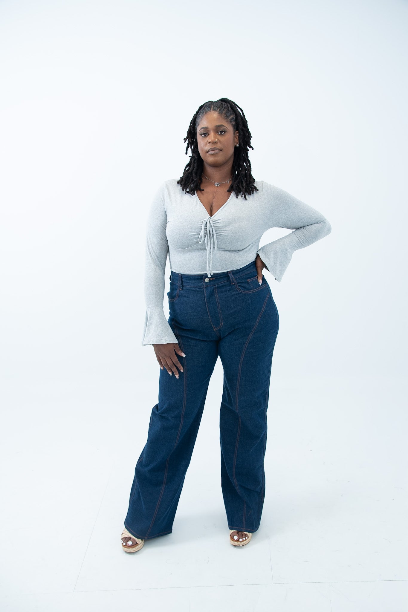Power Walk Wide Leg Jeans