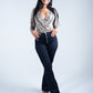 Tall Women Button Me Up Flare